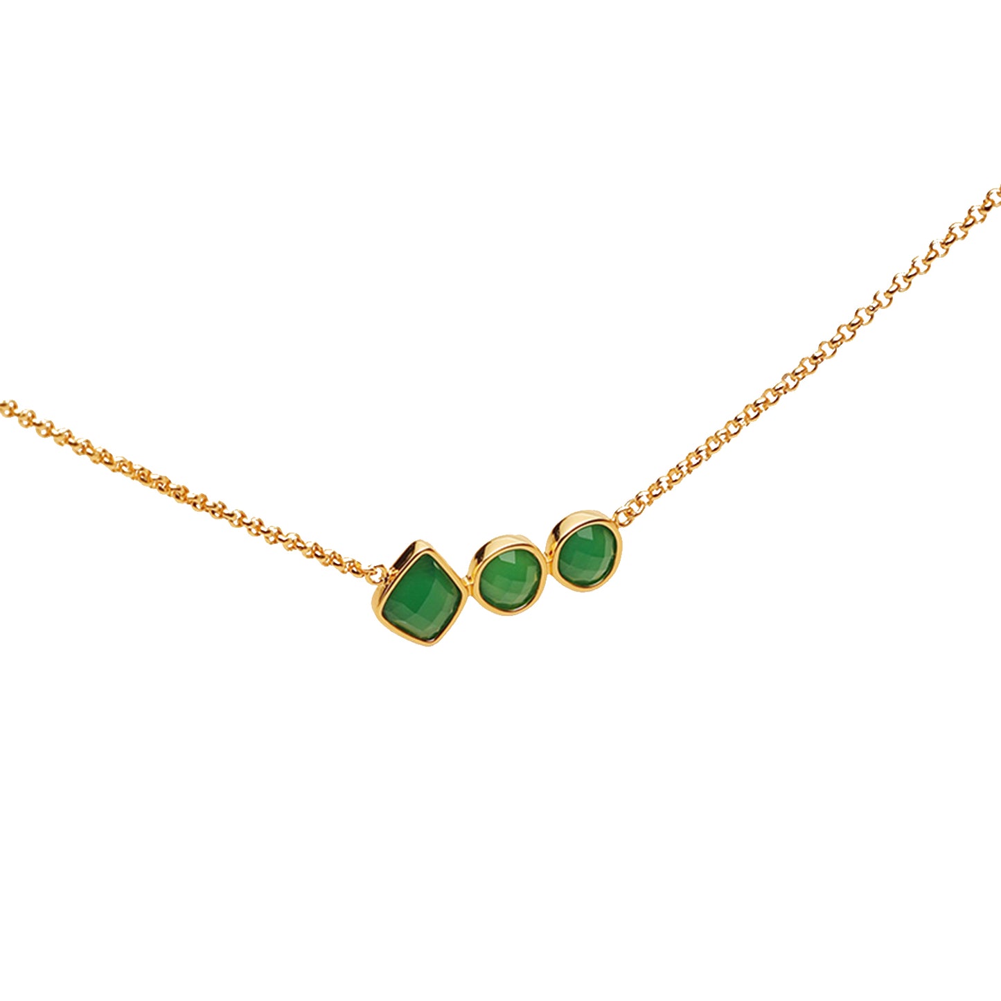a.b.art green agate necklace for women 4
