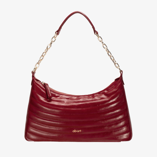 LUNE Red Crescent Handbag