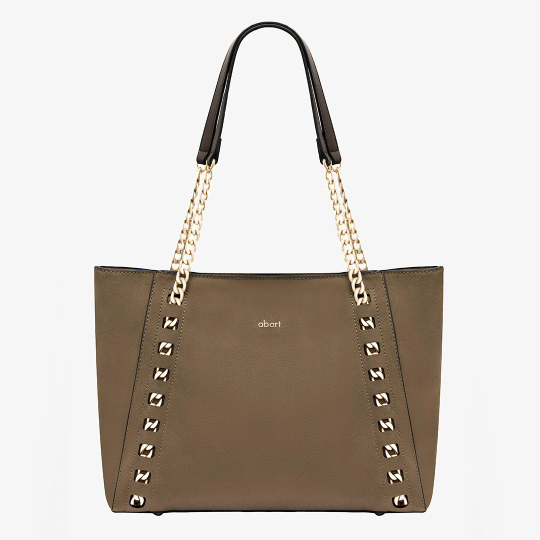 Garnet Red Suede Tote Bag