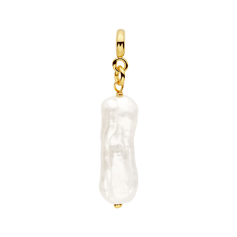 Pearly Bar Pendant Necklace