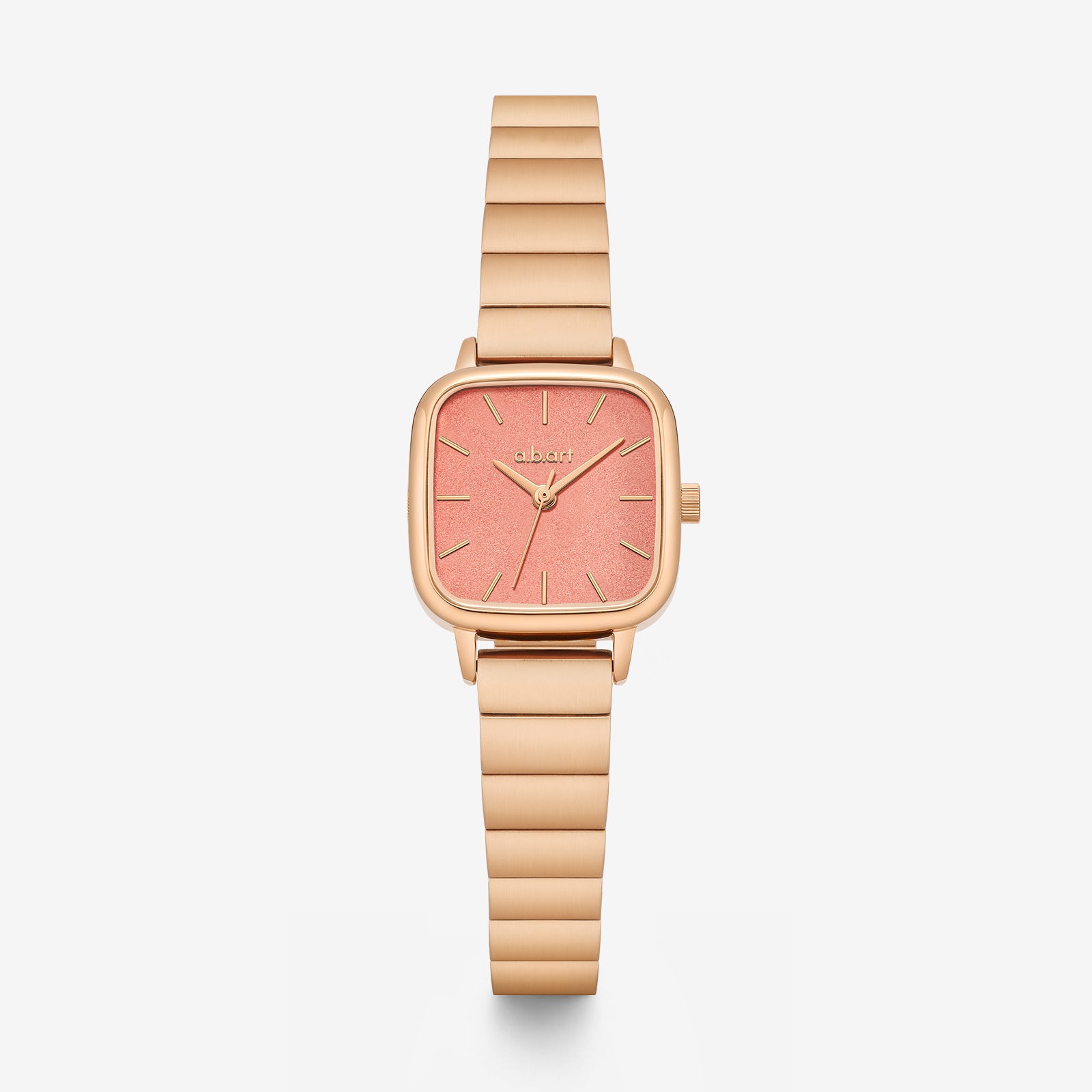 a.b.art Pink Coral & Rose Gold Watch For Girl – abart.com