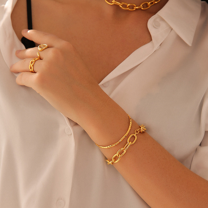 Big Chain Bracelet Bracelet Length 18.5 cm/7.3'