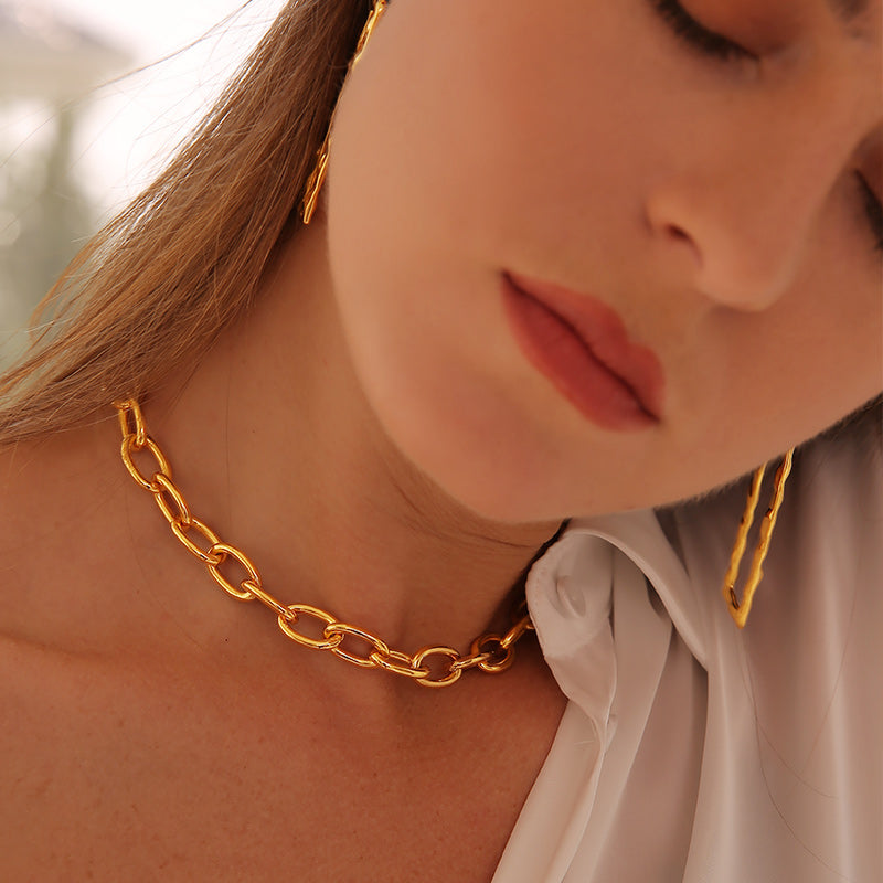 Chains Link Necklace Necklace Length 40 cm/15.8'