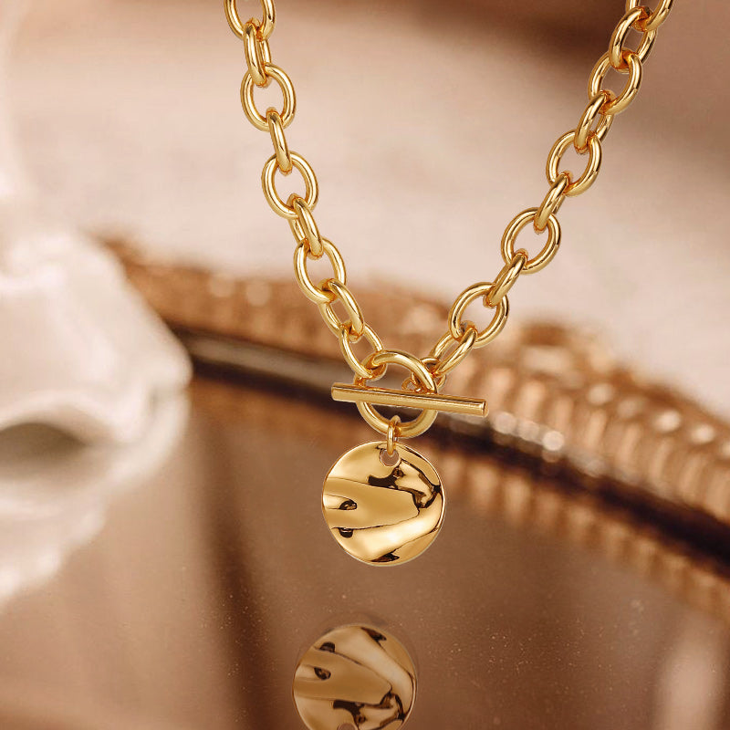 Coin Clavicular Chain Necklace Necklace Length 40 cm/15.8'