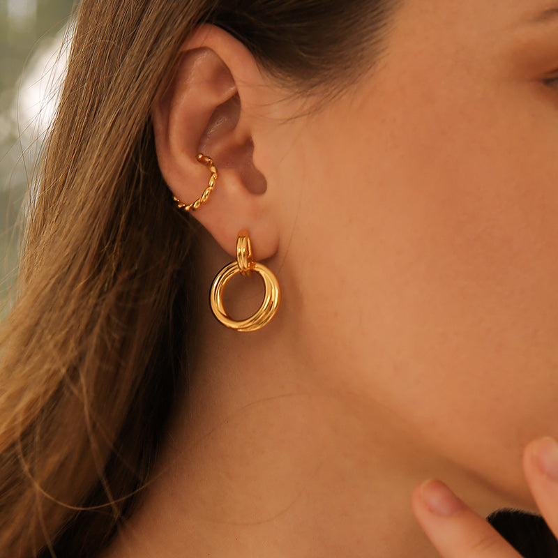 a.b.art Circle Drop Earrings