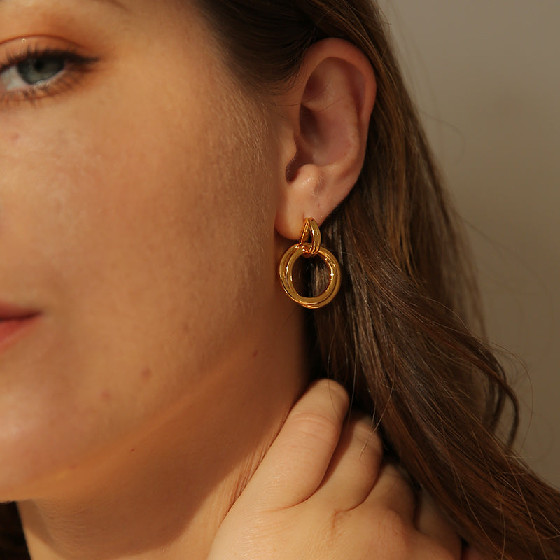 a.b.art Circle Drop Earrings