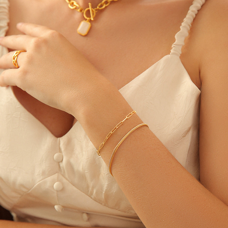 Small Chain Bracelet Bracelet Length 18.5 cm/7.3'