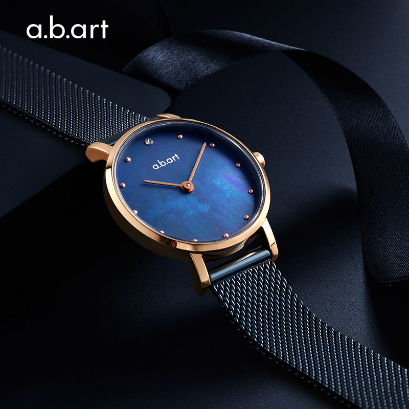 a.b.art FQ Series Aurora Blue Stainless Steel Women's Watch