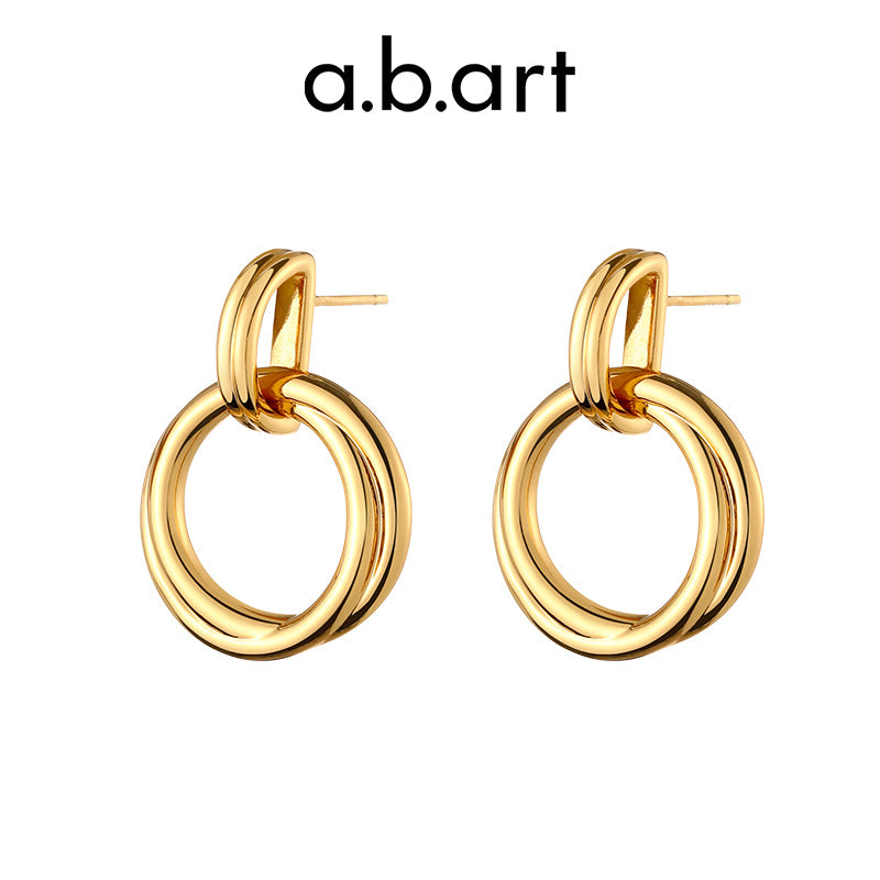 a.b.art Small-time retro earrings RA-WL-EQ-GD18