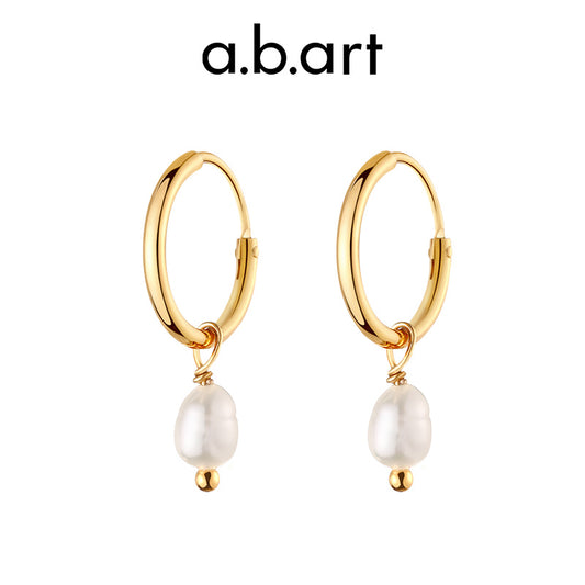 a.b.art Simple Pearl Drop Earrings