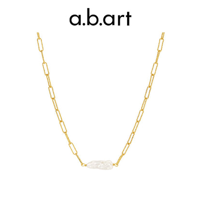 a.b.art Single Pearl Chain Necklace