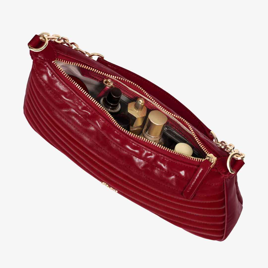 LUNE Red Crescent Handbag