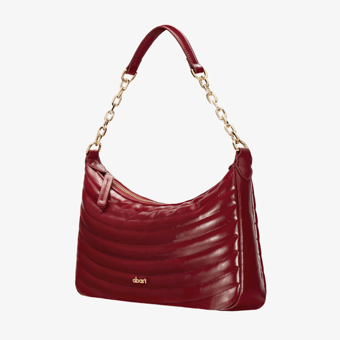 LUNE Red Crescent Handbag