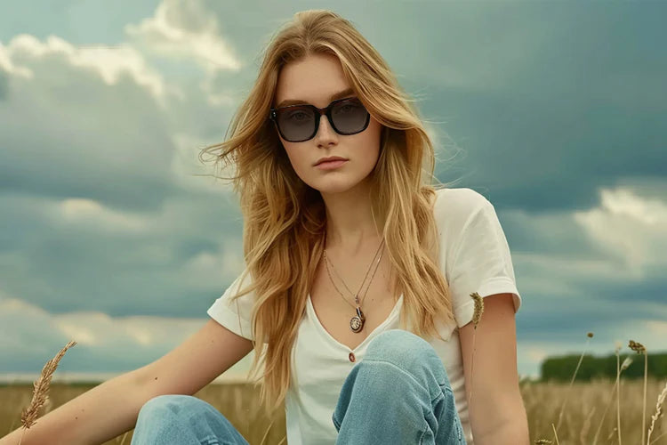 Classic Retro Oversized Sunglasses--1602-03