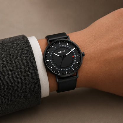 Freiburg 265 – Jumping Date Leather Watch · Swiss Ronda 715 (Swiss Parts) · Sapphire · 41mm