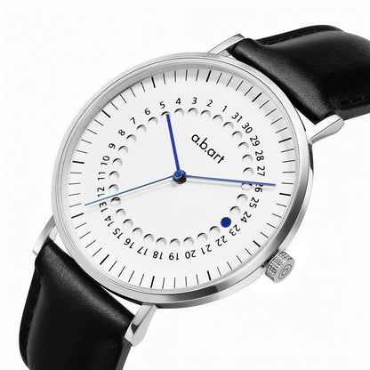 Freiburg 101 – Jumping Date Leather Watch · Swiss Ronda 715 (Swiss Parts) · Sapphire · 41mm