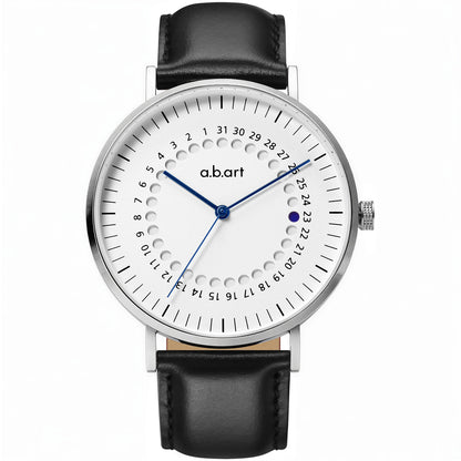Freiburg 101 – Jumping Date Leather Watch · Swiss Ronda 715 (Swiss Parts) · Sapphire · 41mm