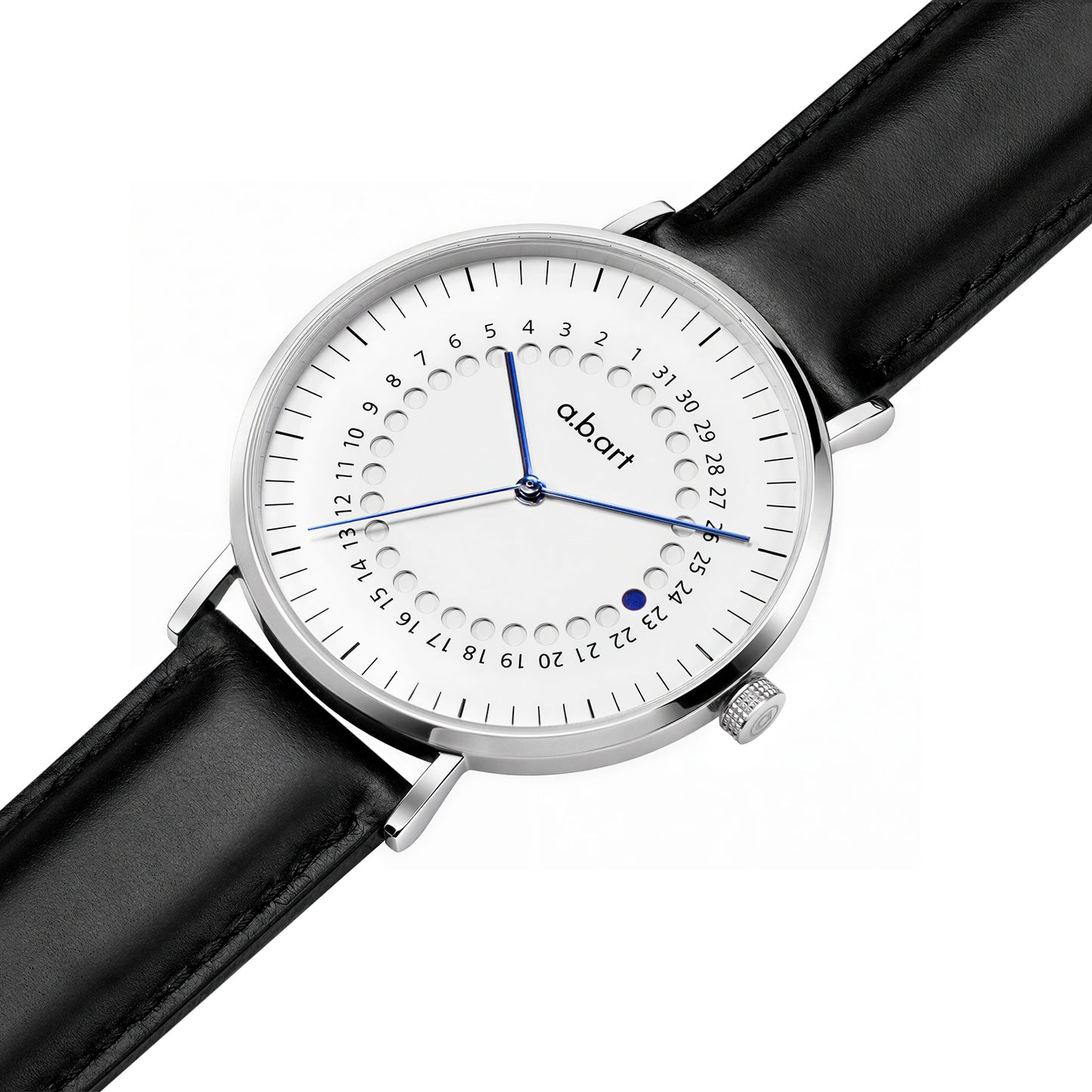 Freiburg 101 – Jumping Date Leather Watch · Swiss Ronda 715 (Swiss Parts) · Sapphire · 41mm