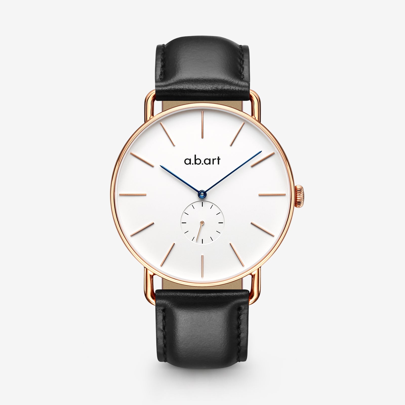 a.b.art Minimalist White Dual Dial Watch For men – abart.com