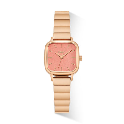 Pink Coral & Rose Gold Women's Watch