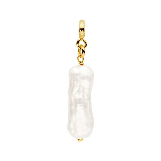 Pearly Bar Pendant Necklace