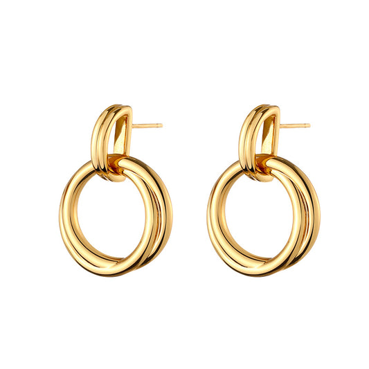 Circle Drop Earrings