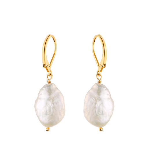 Big Pearl Drop Earrings