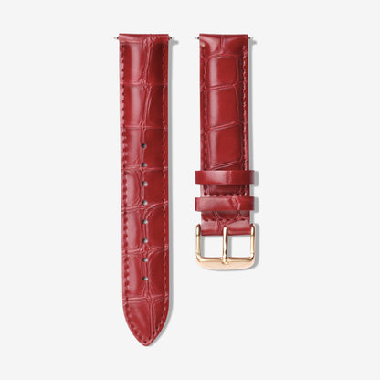 Strap 18mm Leather Red