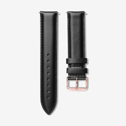Strap 20 mm Leather Black