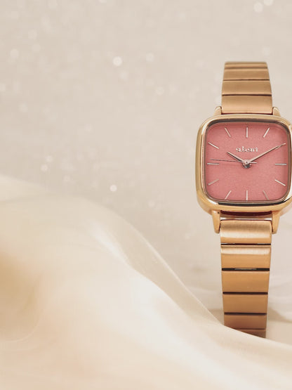 Pink Coral & Rose Gold Women's Watch