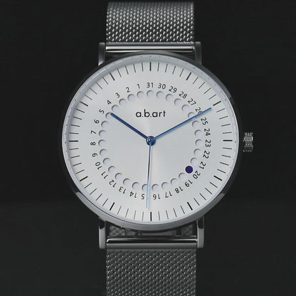 Freiburg 101 – Jumping Date Silver Watch · Swiss Ronda 715 (Swiss Parts) · Sapphire · 41mm