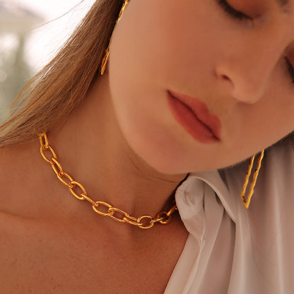 Chains Link Necklace Necklace Length 40 cm/15.8'