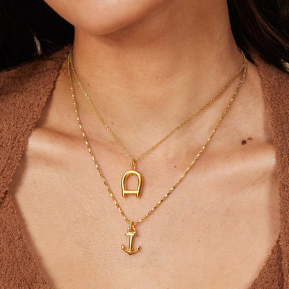 Fashion Horseshoe Shape Pendants Necklace