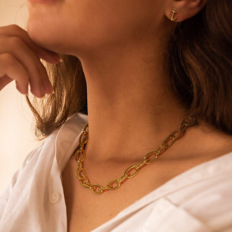 Chains Link Necklace Necklace Length 40 cm/15.8'