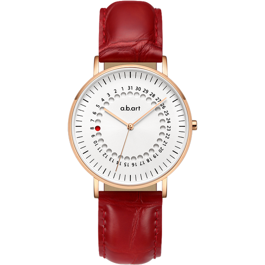 FD Series Red Leather Women's Watch