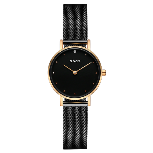 FQ Series Black Leather Women's Watch