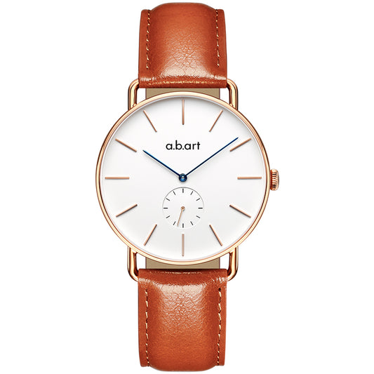 a.b.art FR Series Brown Leather Strap Women's Watch