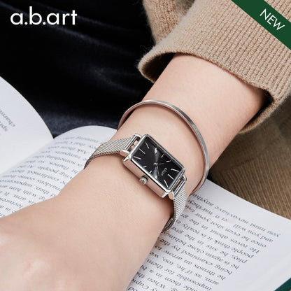 a.b.art GC Series Sliver and Black Watch for Women