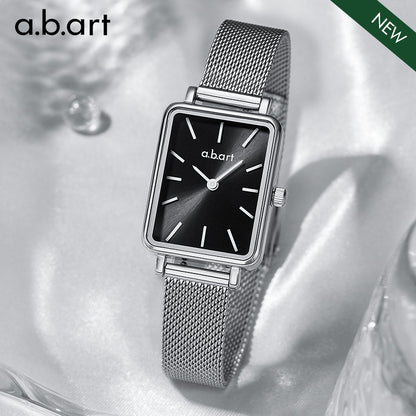 a.b.art GC Series Sliver and Black Watch for Women