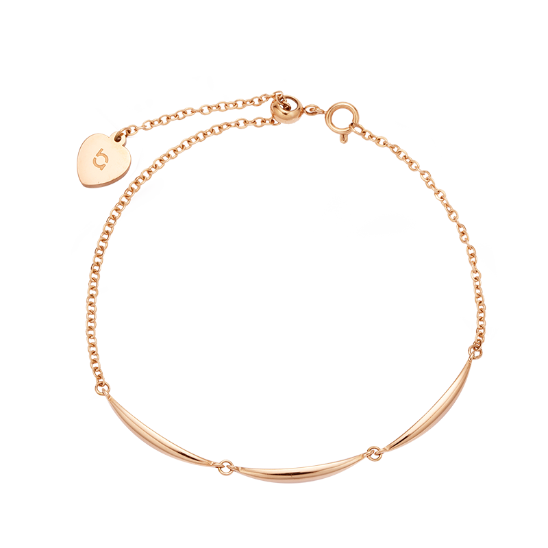 a.b.art Love Peach Chain Bracelet