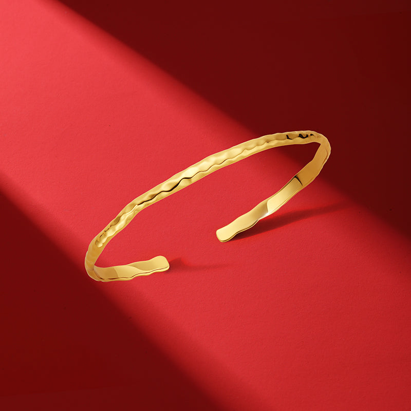 Open Gold Plated Bracelet