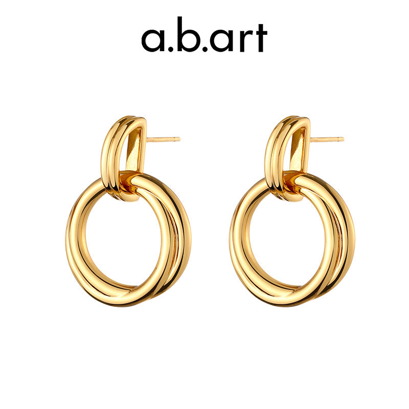 a.b.art Small-time retro earrings RA-WL-EQ-GD18