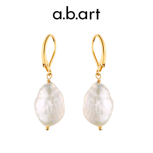 Big Pearl Drop Earrings