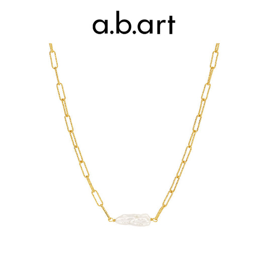 a.b.art Single Pearl Chain Necklace