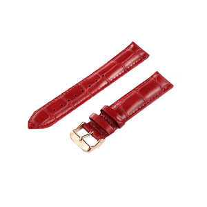 Red Lady's Leather Strap 18mm