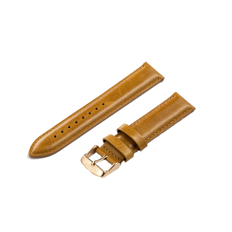 Brown leather strap 20MM