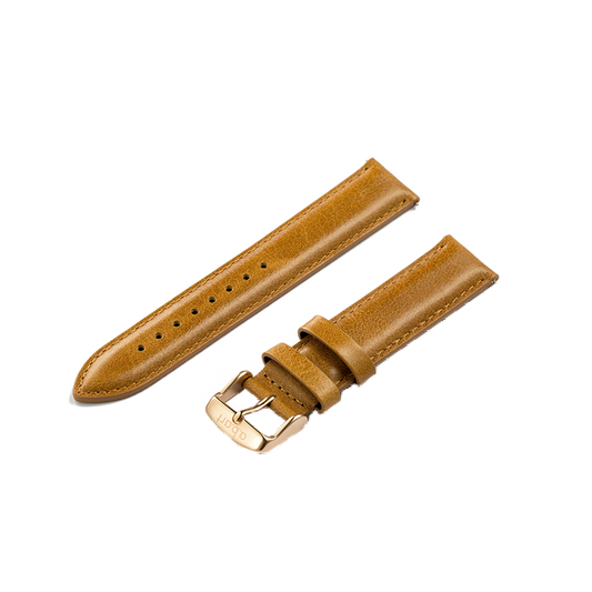 Brown leather strap 20MM